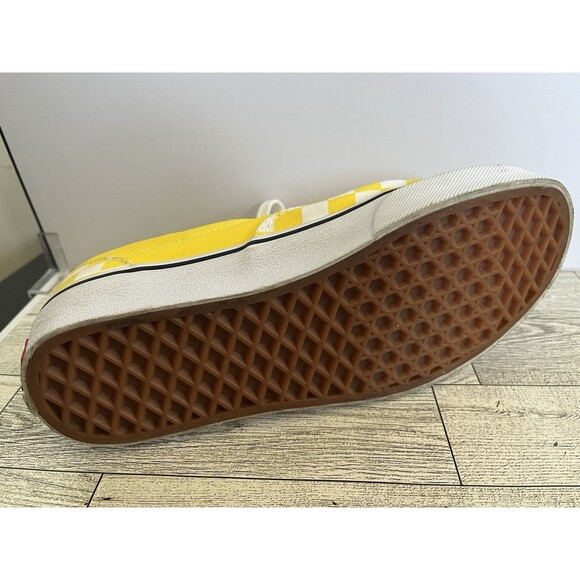VANS Old Skool Yellow Checkerboard Skateboard Sneakers US Men 4.5 Women 6.0 - Picture 12 of 12